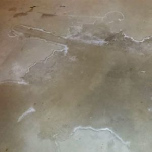 Condensation on floor