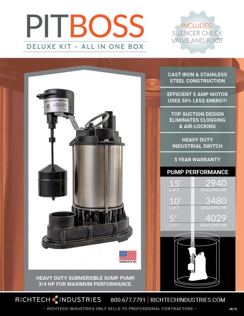 PitBoss 3/4 HP Stainless Steel Richtech Industries