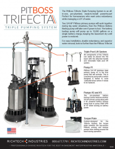 Triple Sump Pump flyer