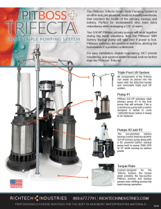 Triple Sump Pump flyer