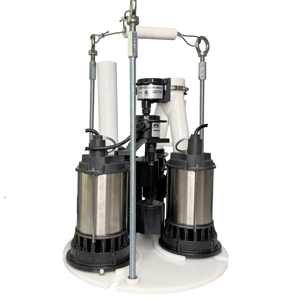 Triple sump pump backup system